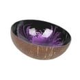 thumbnail image 2 of GROWTH TANK Coconut Bowl Storage Bowl Dry Snacks Handcrafted Nuts Pearl Inlaid Keys Diameter 12cm Coconut Shell Fruits Container Key Bowl violet, 2 of 9