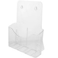 thumbnail image 1 of Acrylic File Holder Hanging Magazine Organizer Wall Mounted Document Holder Magazine Rack, 1 of 4