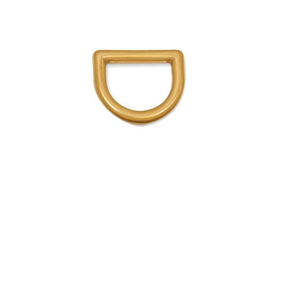 Tandy Leather Cast D-Ring 3/4" (19.0 mm) Solid Brass 1129-01