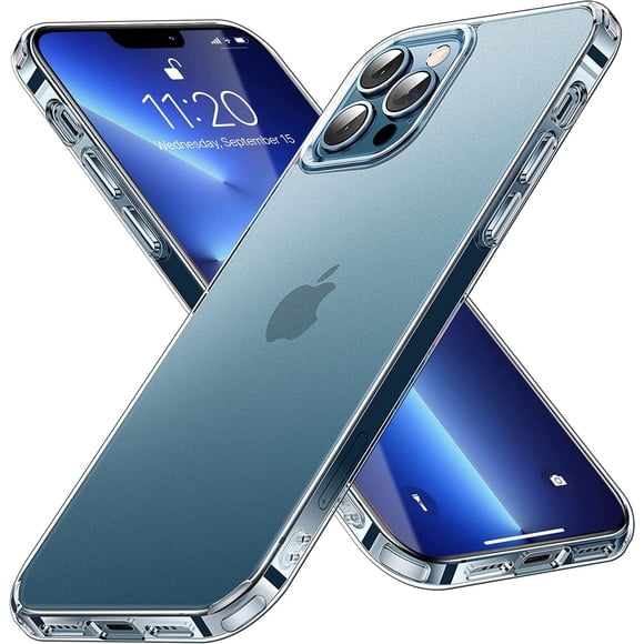 IBAOLEA Conçu pour iPhone 13 Pro Max, Étui Translucide Anti-Empreintes avec Coins Absorbant les Chocs, Pare-Chocs en TPU Souple, Étui Arrière Rigide Antigel, Étui de Protection Intégrale (Transparent Mat) - iPhone 13 Pro Max