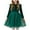 Green, variant on Odeerbi Kids Girls Ruffle Velvet Dresses Sequin Sparkly Tulle Dress Fall Winter Princess Dress Casual Long Sleeve Dress Kids Girls Clothes