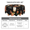 thumbnail image 5 of XMXT Waterproof Table Cloth, Mexican Hat Decor Print Polyester Round Tablecloth for Dining Room Party Decor Tablecloths, 60 inches, 5 of 8