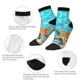 thumbnail image 5 of Fuzoiu Starfish And Seashell On The Beach 1 Print Adult Socks, Crew Moisture-wicking Socks, Unisex Cushion Crew Socks,Casual Sports Ankle Socks, 5 of 7