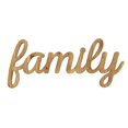 thumbnail image 1 of Home Roots 321160 Family Natural Wood Script Wall Art, Natural, 1 of 3