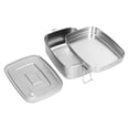 thumbnail image 3 of Dinnerware, Lunch Box 1.5L Capacity Food Container 2 Layer Leakproof  For School For Travel For Home Stainless Steel Color,Gold, 3 of 8