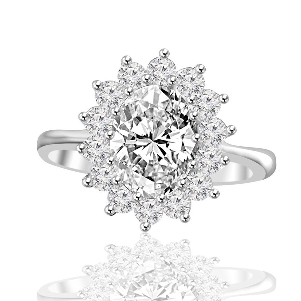 Diamond Veneer Jewelry 2.5 CT. Intensely Radiant Oval Diamond Veneer