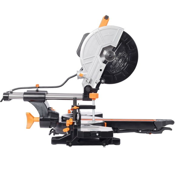 10" 2-Speed Sliding Miter Saw, 48T Blade, 5000/3200 RPM, 3.5"x13" Cut, ETL Certified