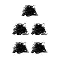 thumbnail image 3 of Qarigey 50 piezas de banda de goma para la cabeza, mayor capacidad de tracción, aro para el cabello, fácil de almacenar, lazos para el Negro 5piezas, 3 of 6