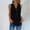 Black, variant on Idoravan Tank Tops for Women Women's Sleeveless Solid Sexy V-neck Casual Fashion Loose Tank Top