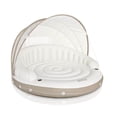 thumbnail image 2 of Intex Inflatable Canopy Island Float Lounge + AC Electric Air Pump w/ 3 Nozzles, 2 of 10
