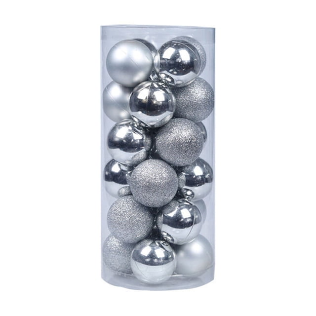Decoraciones navideñas, juego de 24 piezas, colgantes para árbol de Navidad, para escaparates de tiendas y centros comerciales