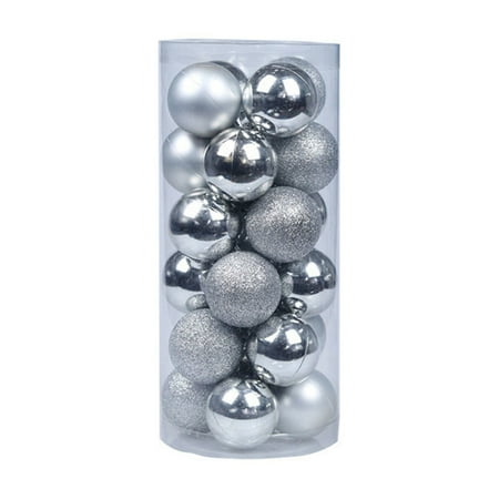 24-Piece Christmas Ornaments Set – 1.2 Pre-Strung Shatterproof Xmas Balls for Tree Wedding & Seasonal Home Decor