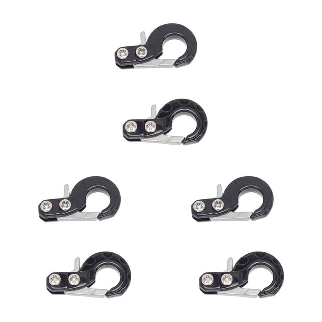 Vogacara 2 uds gancho de remolque instalación práctica 1/8 cabrestante RC suministros accesorios mejorados enganche de caída remolques grillete tirar Type1 NO1 Vogacara CBP355780