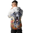 thumbnail image 5 of Welcome Spring Summer Great Dane Portrait Flower Blue Sky All Over Print 3D Hoodie Unisex Merch Hoodies Danes Dog Lover Gifts - 12001, 5 of 6