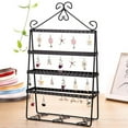 thumbnail image 2 of Grandest Birch 4 Layer Holes Double-side Earring Holder Stand Jewelry Display Stand Rack Shelf 4 Layer Double-side Jewelry Display, 2 of 7