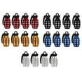 thumbnail image 1 of Miangastore 20pcs Valve Stem Cap Covers with Rubber for Car Tire Valves Black, 1 of 8
