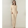 thumbnail image 4 of Women Fleece Lined Thermal Base Layer Set - Long Sleeve Shirt & Leggings for Cold Weather Skin XXXL, 4 of 9