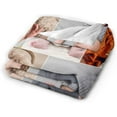 thumbnail image 5 of Personalised Collage Blanket with Picture Text Photo for Wedding, Customised Throw Blankets for Couples Lovers Family Adults Kids Boyfriend Girlfriend, 8 Photos, 100x125cm, 5 of 5