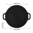 thumbnail image 2 of Multifunctional Non Stick Grill Pan Portable Korean Barbecue And Baking Griddle With Double Handle For Kitchen Camping Travel, 2 of 3