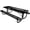 Black, variant on Coated Outdoor Furniture Heavy-Duty Portable Outdoor Picnic Table, Thermoplastic Coated Punched Steel Commercial-Grade Patio Dining Furniture Made in America (6ft Rectangular, Textured Black)