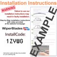 thumbnail image 5 of 2001 Chevrolet Malibu Beam Wiper Blades Wipers w/1yr Warranty (Set of 2) (WiperBladesUSA), 5 of 5