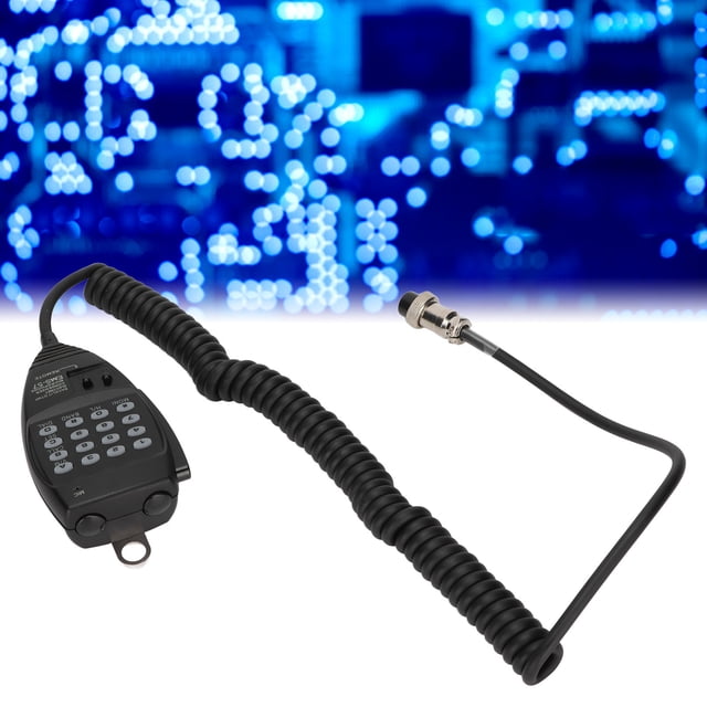 Micrófono de Altavoz Reloto, Línea de 8p de Teclado Dtmf Estándar de 8pin Línea retrarcilil Larga para DX-SR8E Para Alinco para DX-77T