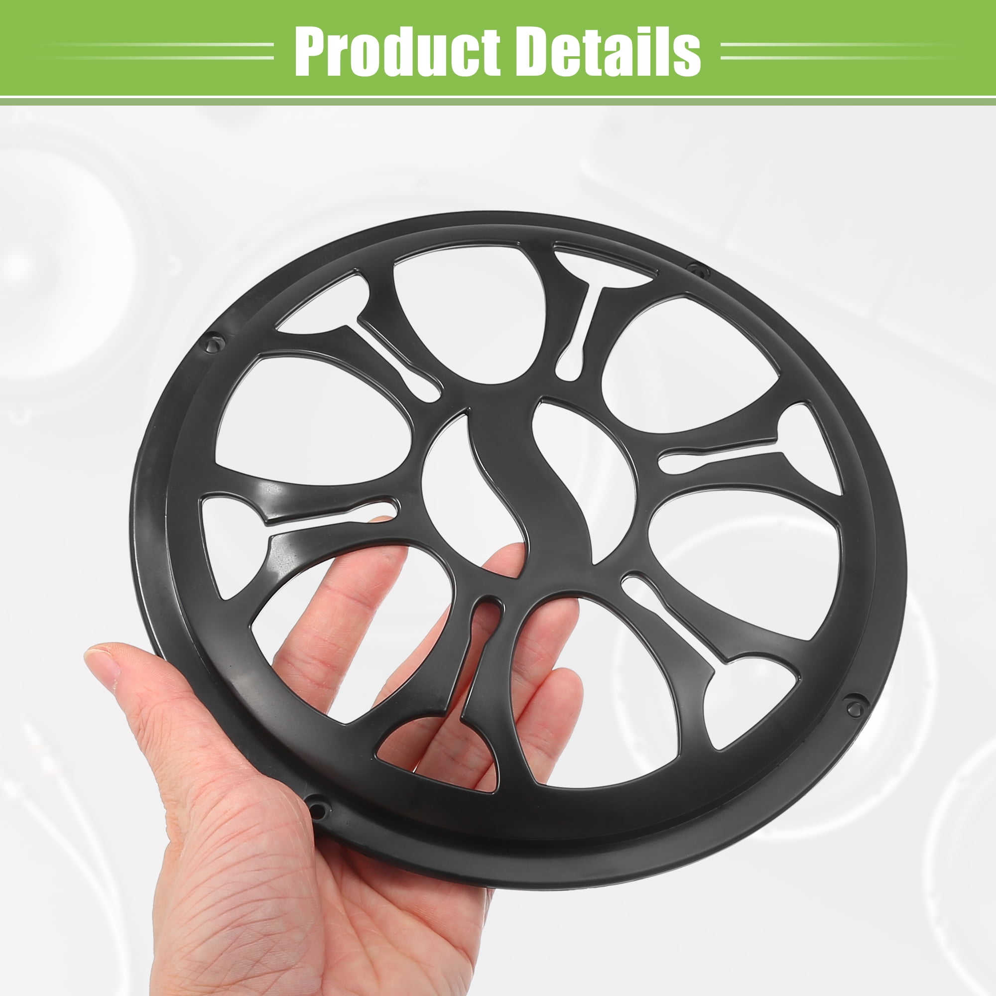 Unique Bargains Car Speaker Grills Cover Subwoofer Guard Protector - Pack of 4 Black 8"