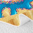 thumbnail image 5 of Homewish Pink Baseball Quilt King, Cute Sport King Coverlet Set for Girls and Boys, 3 Pieces, 1 Comforter and 2 Pillowcases, 5 of 7