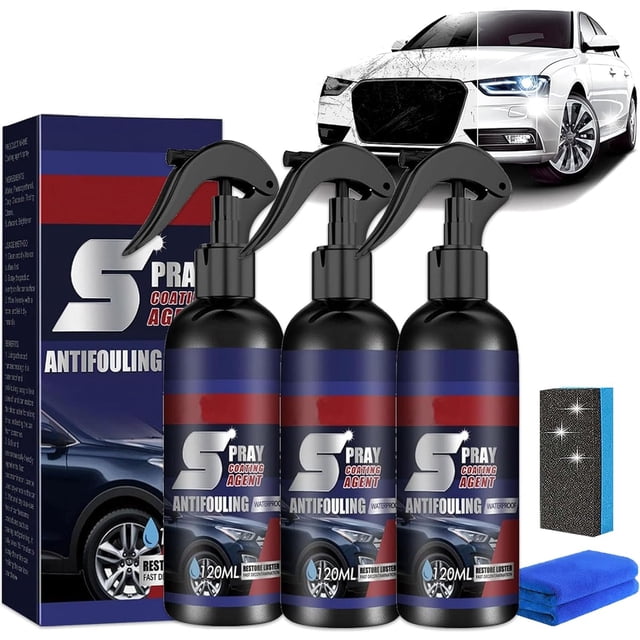 Maxl-one Car Spray, Zenora Coating Agent Spray, Multi Functional Coating Renewal Agent Spray, 3 in 1 High Protection Quick Car Coating Agent Spray, for All Vehicles