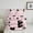 Pink, variant on Feelyou Cute Anime Dog Bedding Comforter Set, Funny Pug Dalmatian Twin Comforter Sets, Teens Kids Boys Girls Reversible Bedding Set, Ultra Soft Bedroom Decor, 2 Pieces