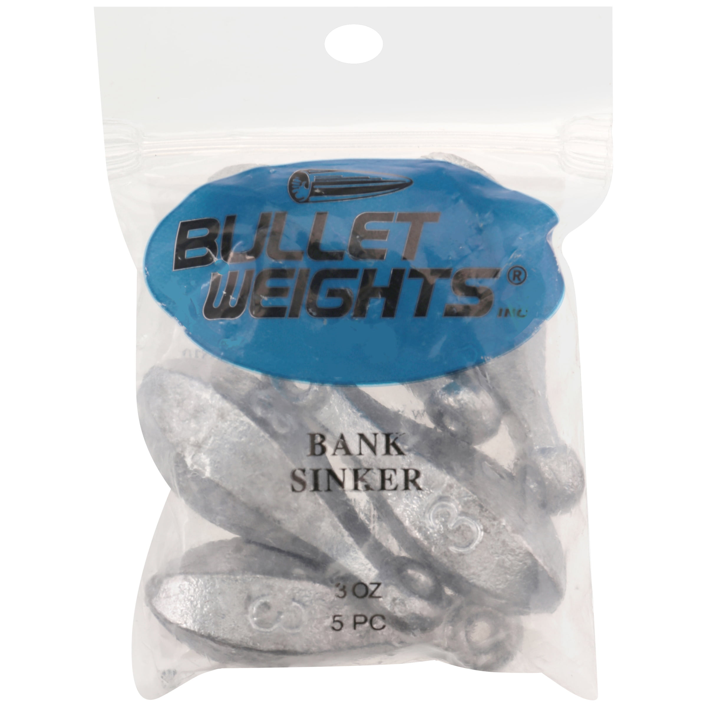 Bullet Weights® BLI3-24 Lead Bank Sinker Fishing Weight Sizes 3 Oz. 