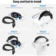 thumbnail image 4 of Head Strap Compatible with Meta Quest 2,Meta Quest 2 Accessories Adjustable Elite Strap Replacement for Enhanced Comfort Support and Gaming Immersion in VR, 4 of 9