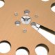 thumbnail image 5 of 1/4 7 Inch Empty Tape Reel Aluminum Alloy 11 Hole Universal Opening Machine Part Recording Takeup Reel Gold, 5 of 5