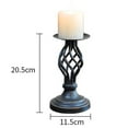 thumbnail image 6 of Huanledash Iron Candle Holder Stable Elegant Decorative Metal Hollow Out Candle Holder Lamp Stand Candlestick for Home, 6 of 8