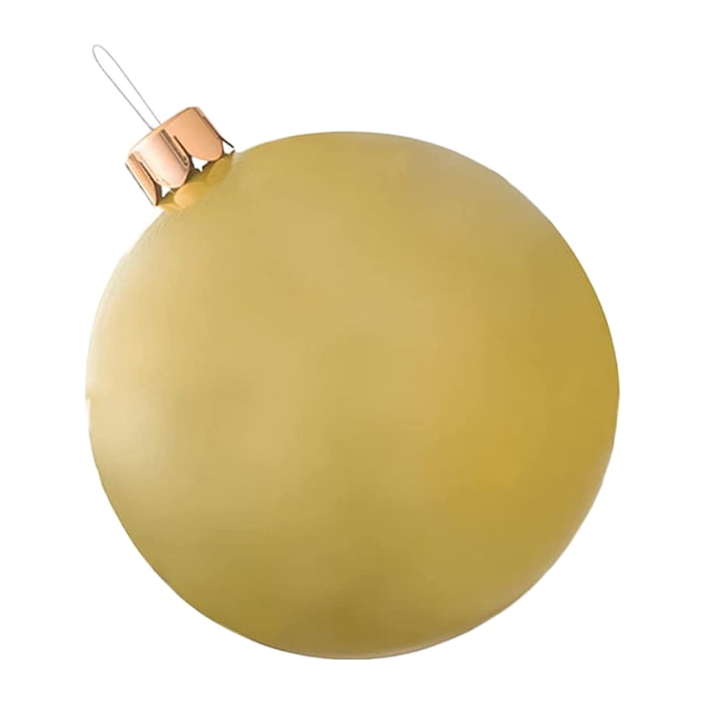 Bola de Navidad Inflable 8 Colores PVC Blow Up Sin Luz (65cm) dorado