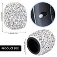 thumbnail image 2 of Valve Stem Caps 4 PCS Waterproof Dustproof Crystal Valve Caps Anti-Wear Corrosion Resistant Tire Valve Caps Screw-On Bling Rhinestone Tire Caps with 0.3in ID for Cars, 2 of 8
