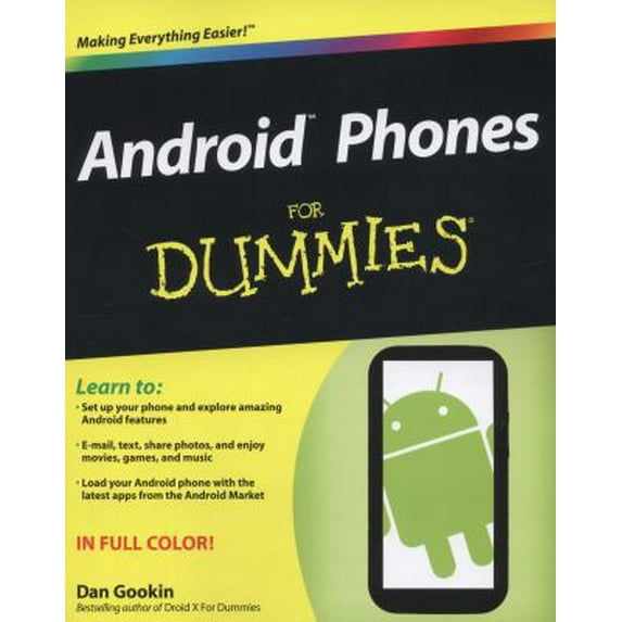 Pre-Owned Android Phones for Dummies (Paperback) by Dan Gookin