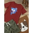 thumbnail image 3 of Cool Cartoon Shark W Jetpack T-Shirt Toddler -Image by Shutterstock,  2 Toddler, 3 of 4