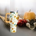 thumbnail image 2 of 40 oz Fall Pumpkin Tumbler With Handle and Straw Lid 40oz Fall Themed Gifts Double Stainless Steel Insulated Fall Cup Travel Coffee Autumn Mug Fall Gifts for Thanksgiving, 2 of 6