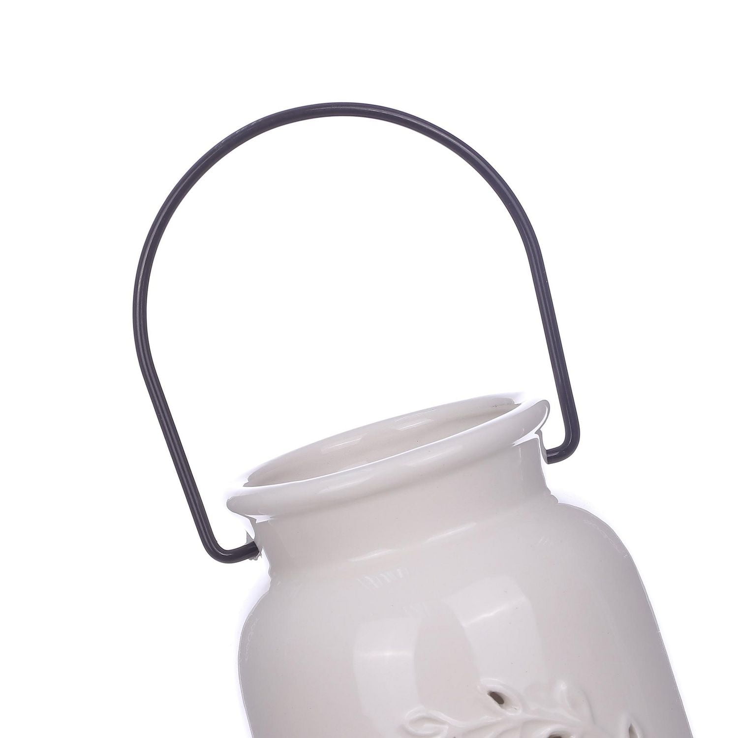 Lanterne en céramique Lanterne en céramique de la récolte blanche