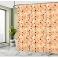 thumbnail image 4 of Ambesonne Abstract Shower Curtain, Polka Dots Hipster Fun Art, 69"Wx75"L, Peach Blush, 4 of 4