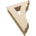 thumbnail image 6 of Ekena Millwork 3 1/2"W x 16"D x 24"H Thorton Traditional Rough Cedar Woodgrain TimberThane Bracket, Primed Tan, 6 of 6