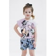 thumbnail image 2 of Disney Daisy Duck Minnie Mouse Figaro T-Shirt and Chambray Shorts Outfit Set Newborn to Toddler, 2 of 5