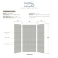 thumbnail image 5 of Transolid Swk483696 Saramar 48" W X 36" D X 96" H Three Panel Shower Wall Kit - Grey Beach, 5 of 7