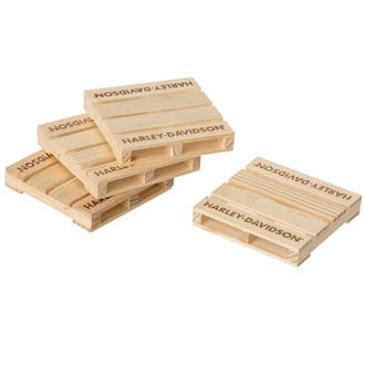

Harley Davidson - Pallet Coaster Set - Bar Ware - HDL-18579 - Ships Fast