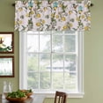 thumbnail image 3 of 2 Pack Valances for Window, Pink Botanical Short Curtains for Kitchen Bedroom Living Room, Spring Floral Summer Lemon Birds Rod Pocket Small Window Treatment Valance Drapes 54 x 18 Inch, 3 of 8