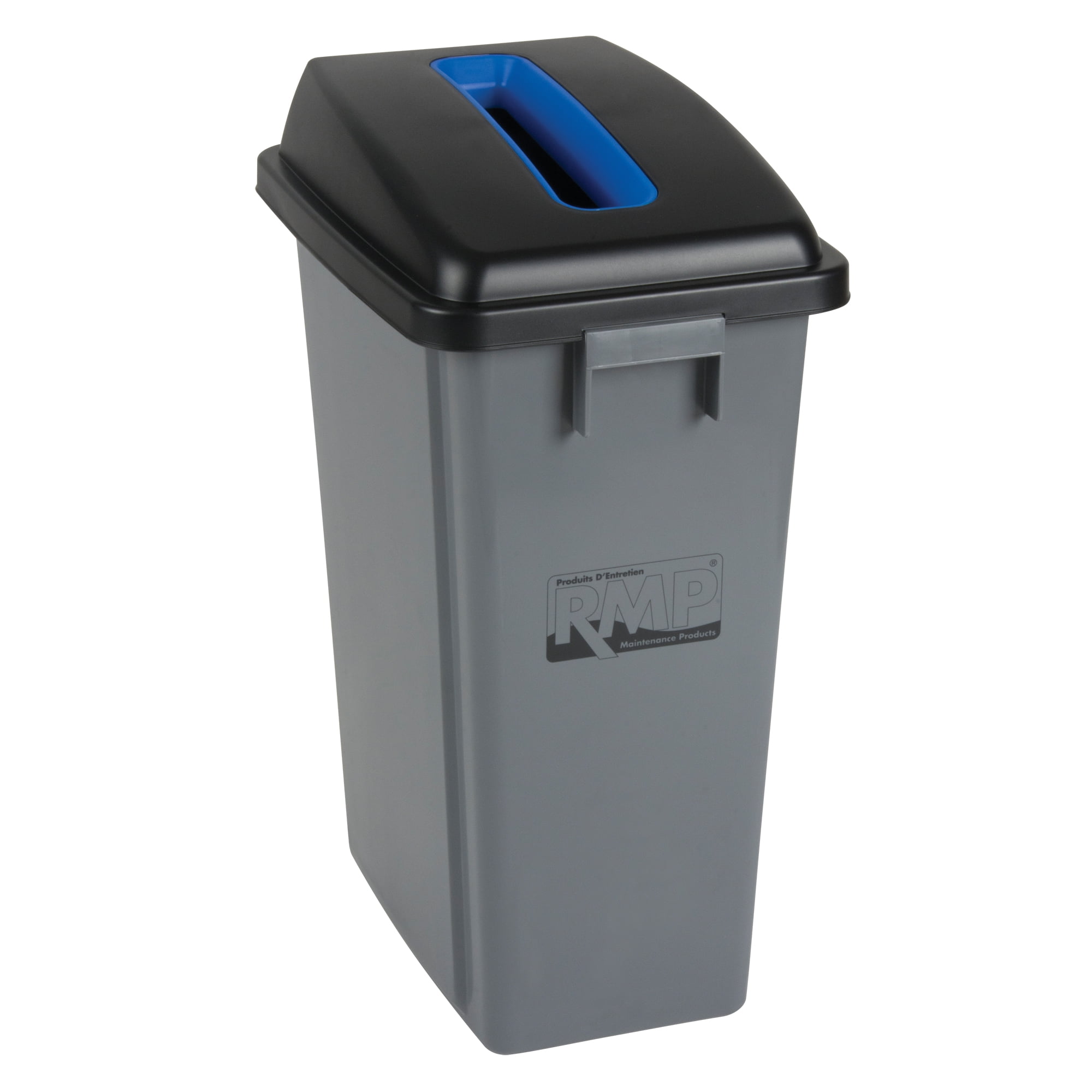 Recycling & Garbage Bin with Classification Lid, Plastic, 16 US gal