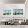 thumbnail image 4 of Elephant Stock Ships Riding On The Seine At Rouen 1872-1873 Wall Art - Living Room Wall Decor - Transportation Multi Panel - Blue And Gray Decor By Claude Monet - 65" x 42", 4 of 8