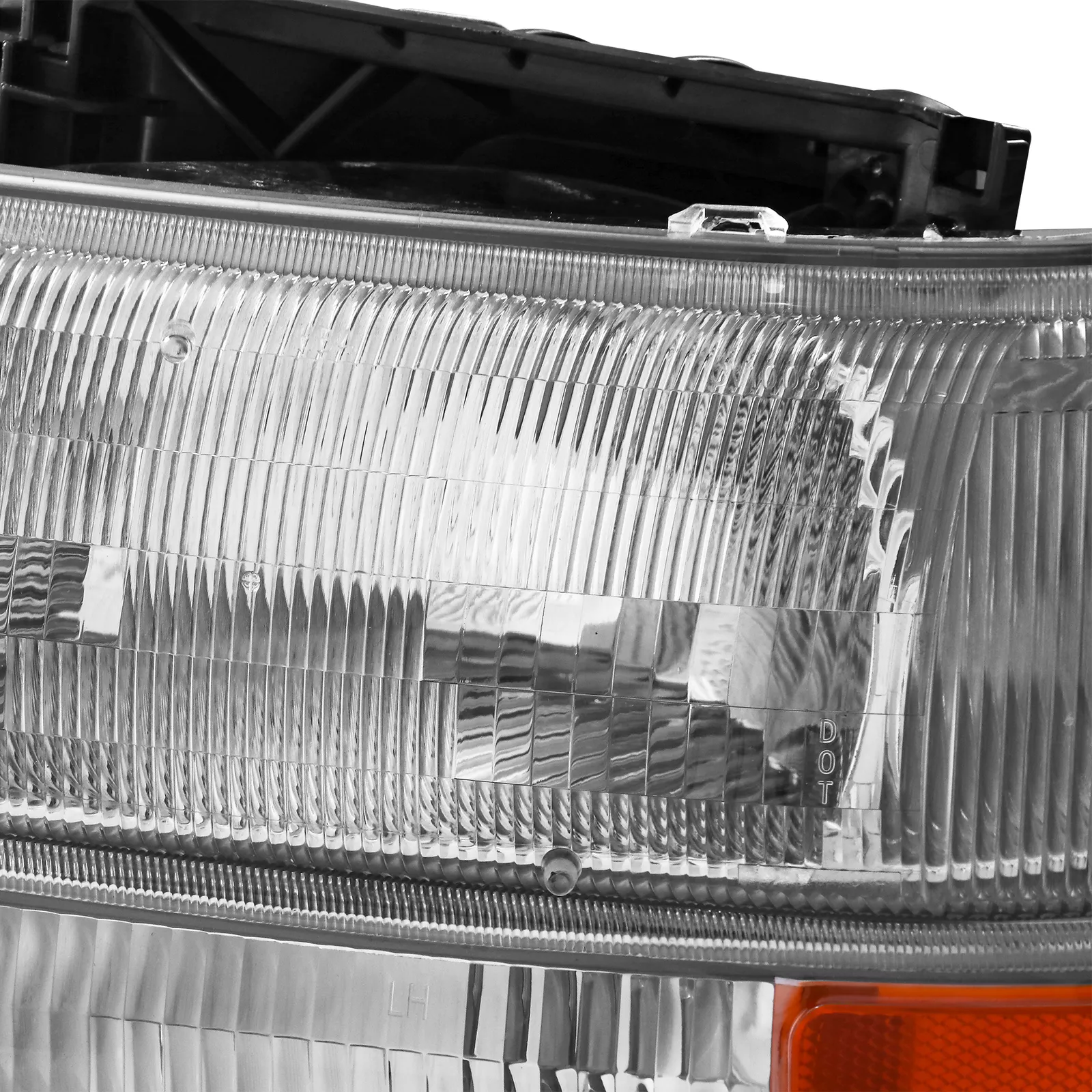 MOSTPLUS Pair Chrome Headlights for 1999-2002 Chevy Silverado 2000-2006 Suburban Tahoe