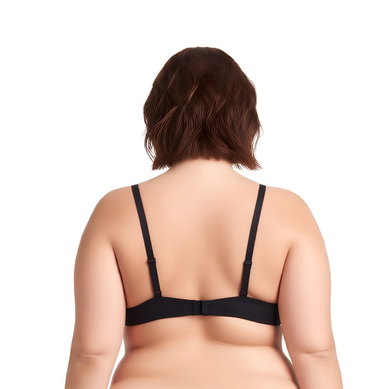 Curve Muse Women's Plus Size Push Up Add 1 and a half Cup Underwire Mesh Bra -2PK-BLACK,YELLOW-32B